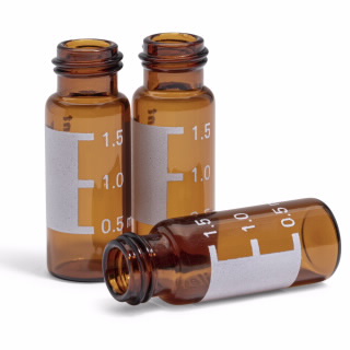 2ml樣品瓶，螺口，棕色  100/包